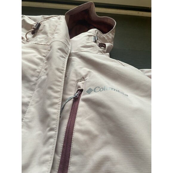 Columbia Interchange Omni-Heat Winter Jacket Women’s LARGE Pink Hooded Ski - Picture 3 of 10